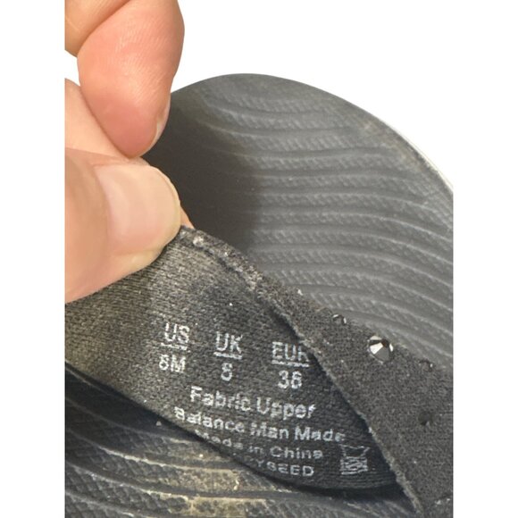 Bzees Black Rhinestone Embellished Womens Sandals With Adjustable Straps Size 8 - Picture 7 of 7